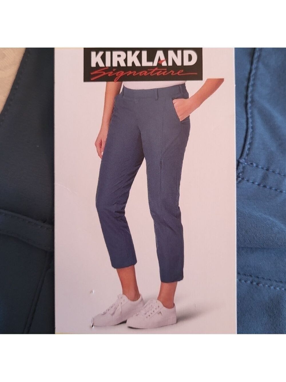 Kirkland Signature Teal Travel Pants with Sturdy Nylon Twill, Size 6, NWT